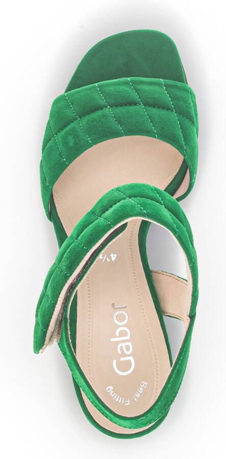 Gabor Sandalen groen Suede Dames
