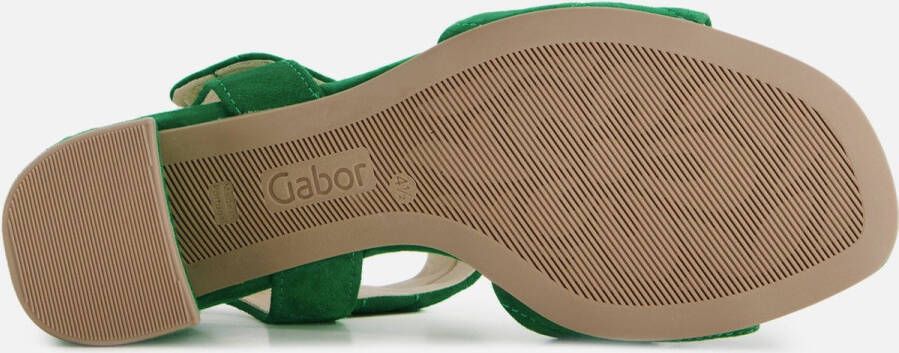Gabor 21.711.19 Samth. Verde-sandalen met hak-pumps - Foto 10
