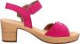 Gabor Gele suède sandaal voor dames Pink Dames - Thumbnail 6