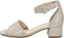 Gabor Sandalen Dames Damesschoenen Suède Blokhak hoogte 4 cm 22.902 glitter Beige - Thumbnail 13