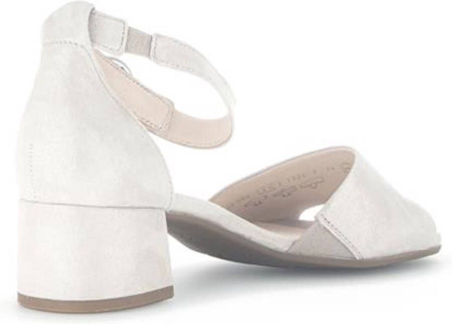 Gabor Sandalen Dames Damesschoenen Suède Blokhak hoogte 4 cm 22.902 glitter Beige - Foto 6