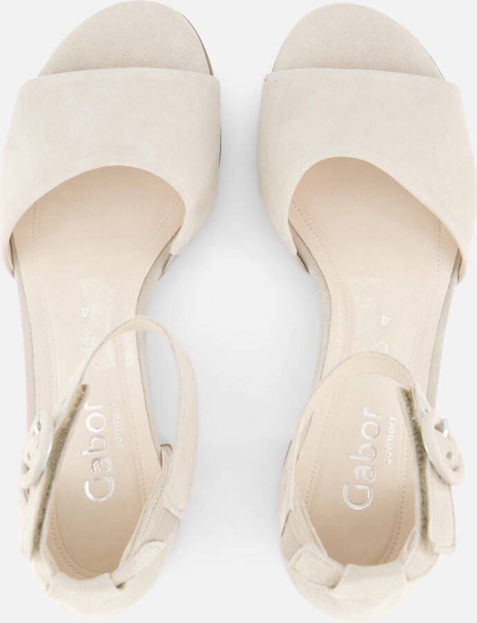 Gabor Sandalen met hak beige Suede Dames