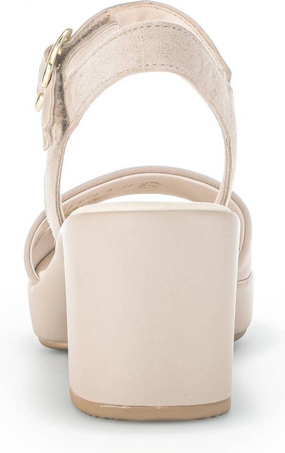 Gabor Sandalen met hak beige Suede Dames