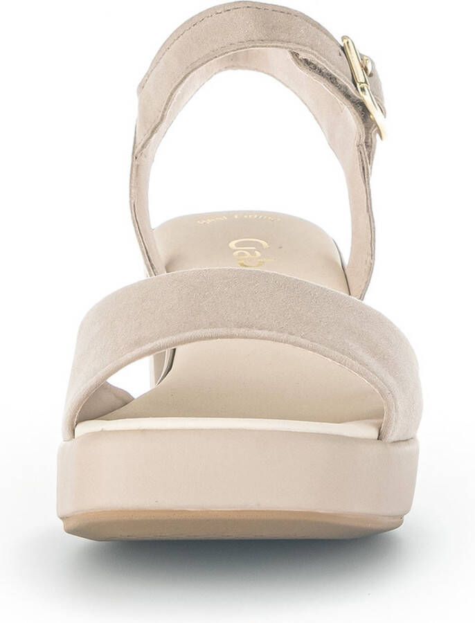 Gabor Sandalen met hak beige Suede Dames