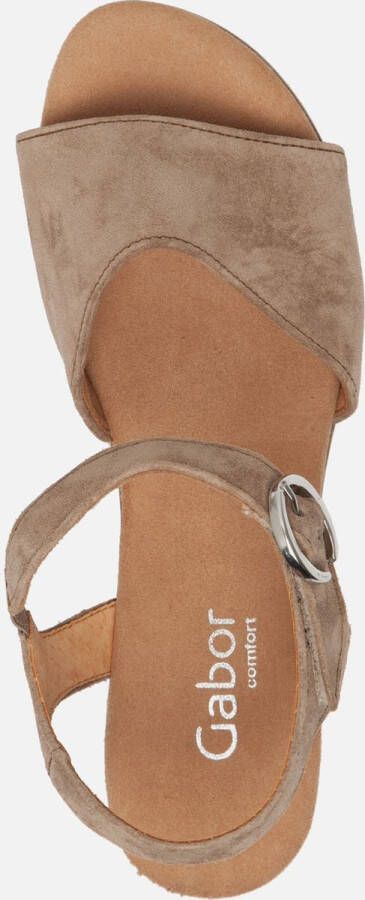 Gabor Sandalen met hak beige Suede Dames