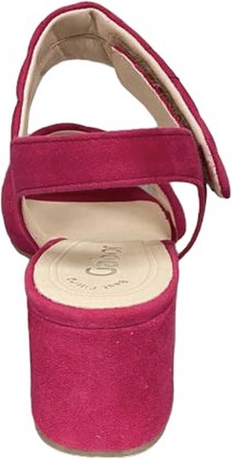 Gabor Sandalen met hak roze Suede Dames