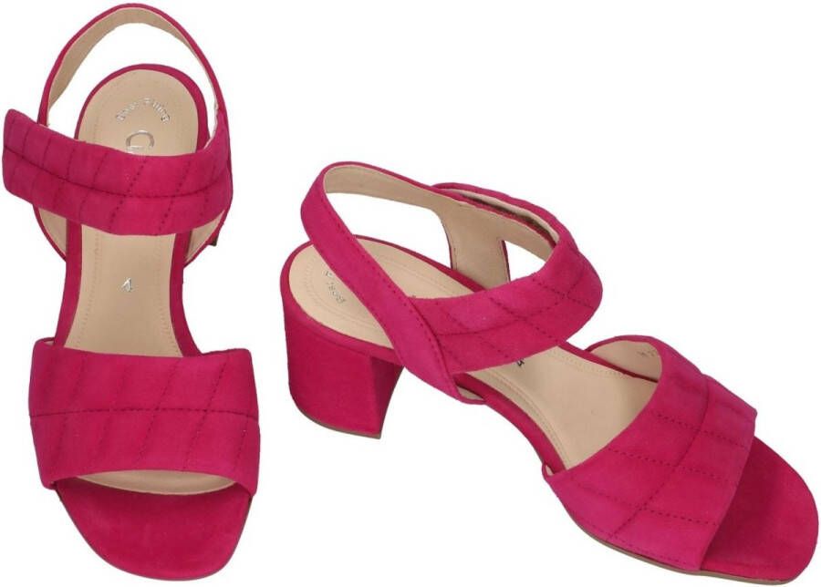 Gabor Sandalen met hak roze Suede Dames