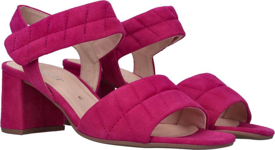 Gabor Sandalen met hak roze Suede Dames