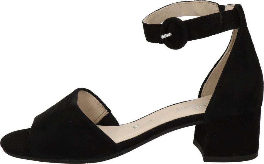 Gabor Sandalen met hak zwart Suede Dames