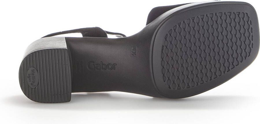 Gabor Sandalen met hak zwart suede Dames