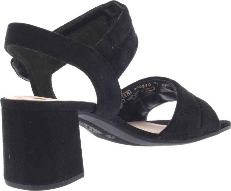 Gabor Zwarte Suède Sandalette met 6cm Hak Black Dames - Foto 12