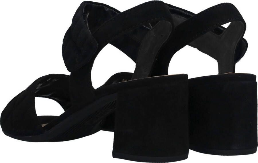 Gabor Zwarte Suède Sandalette met 6cm Hak Black Dames - Foto 6