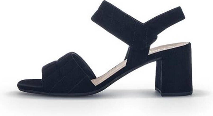 Gabor Zwarte Suède Sandalette met 6cm Hak Black Dames - Foto 13
