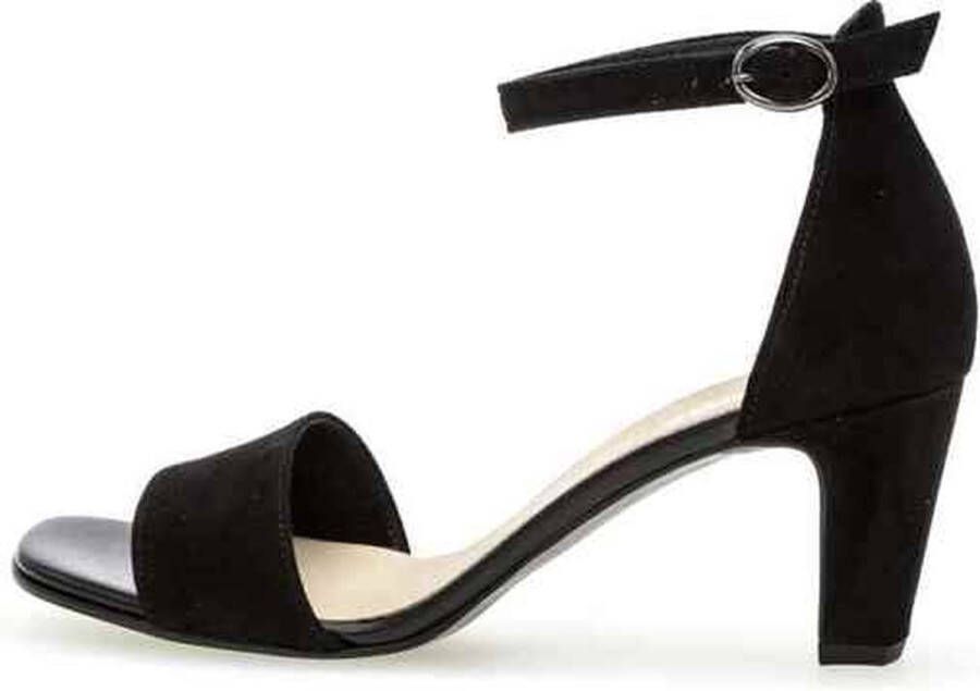 Gabor Sandalen met hak zwart Suede Dames