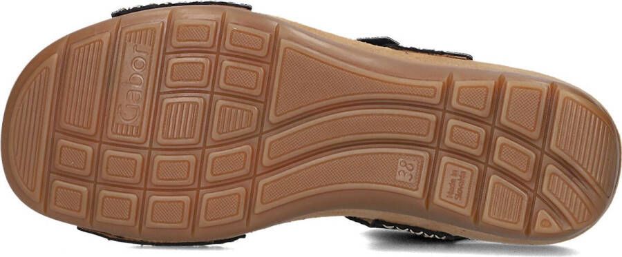 Gabor Sandalen zwart Nubuck Dames