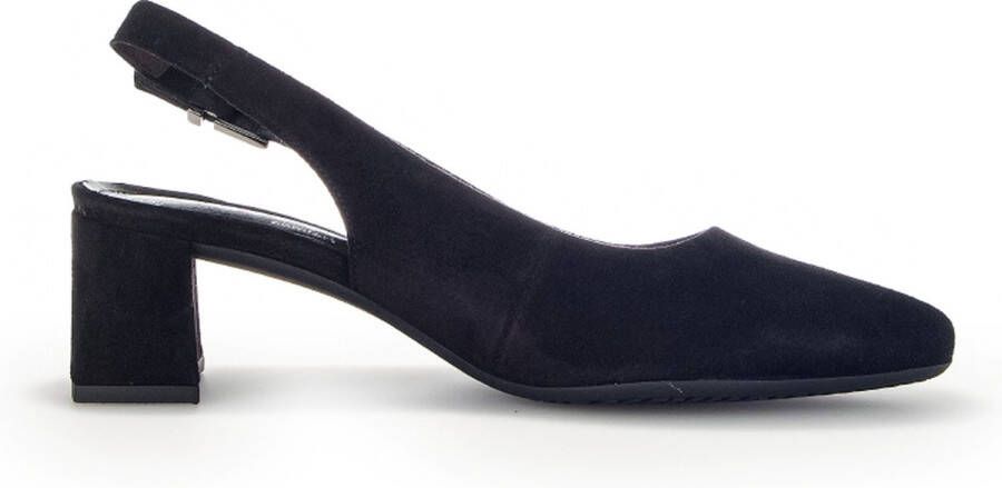 Gabor Slingback G Pumps zwart Suede Dames - Foto 9