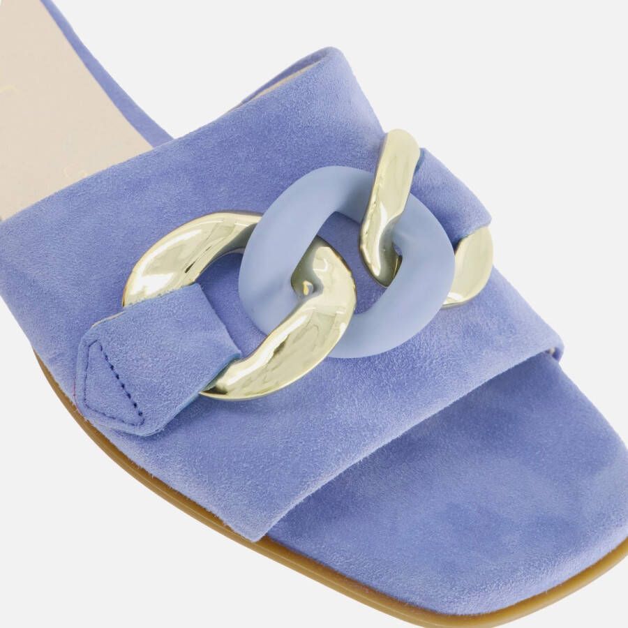 Gabor Slippers blauw Suede Dames