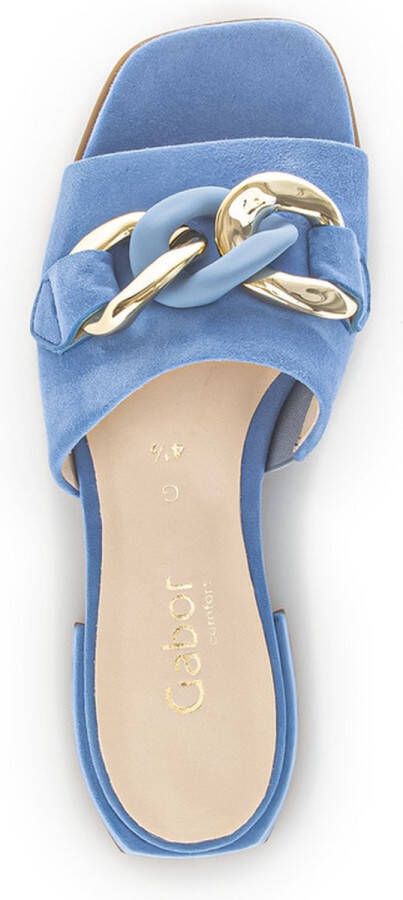 Gabor Slippers blauw Suede Dames - Foto 9