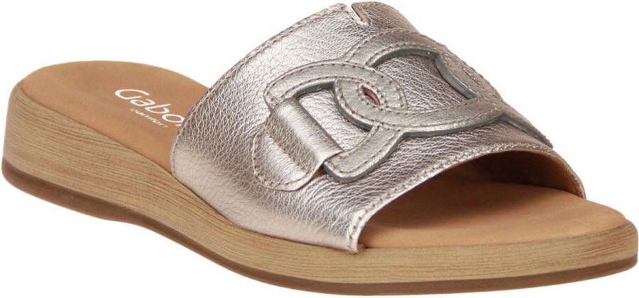 Gabor Slippers goud Synthetisch Dames