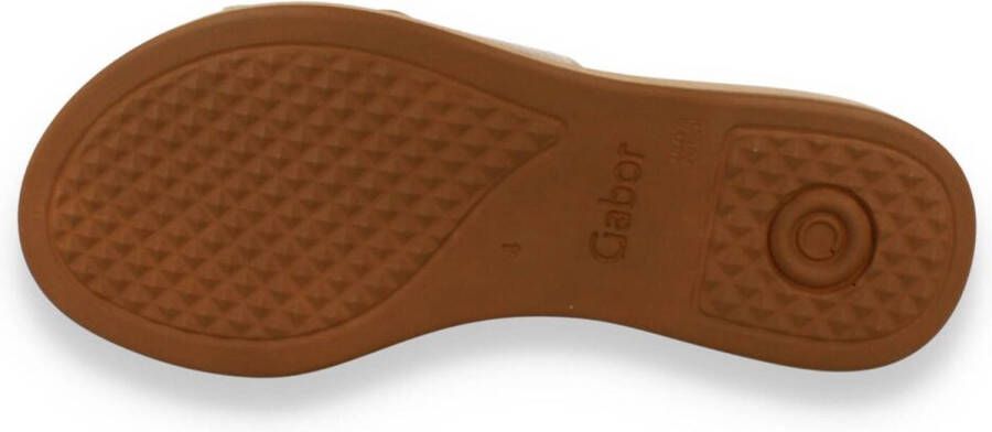 Gabor Slippers goud Synthetisch Dames