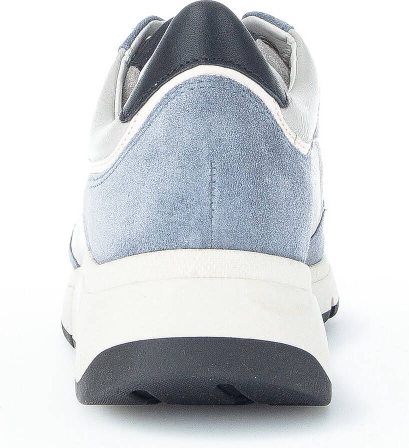 Gabor Sneaker 96.475.30 Grijs Blauw Combi Suède