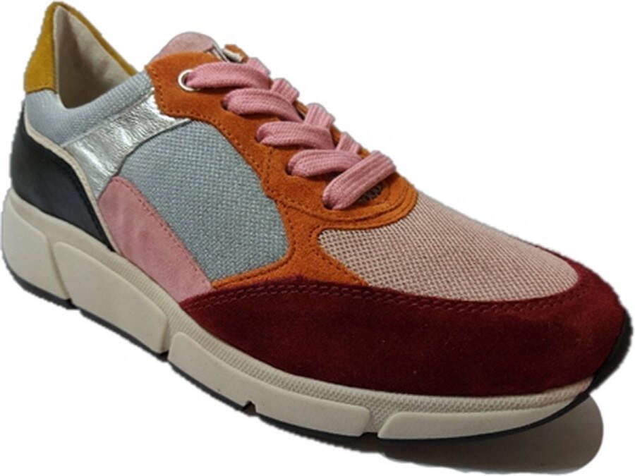 Gabor Sneaker 96.475.66 Rosa Opera Carrot Roze Combi Suède