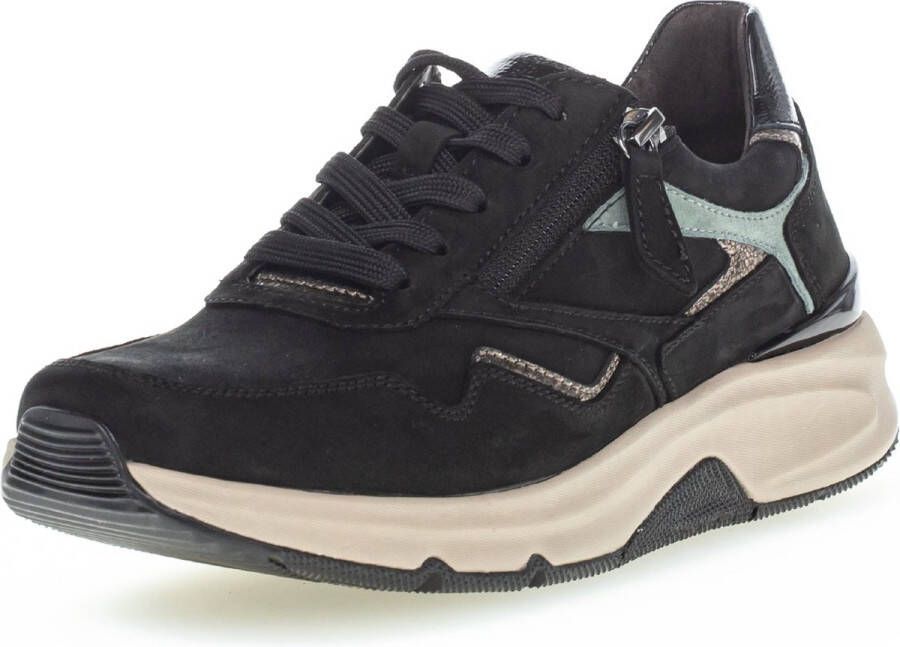 Gabor rollingsoft sensitive 96.896.87 dames rollende wandelsneaker zwart - Foto 4