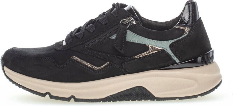 Gabor rollingsoft sensitive 96.896.87 dames rollende wandelsneaker zwart - Foto 6