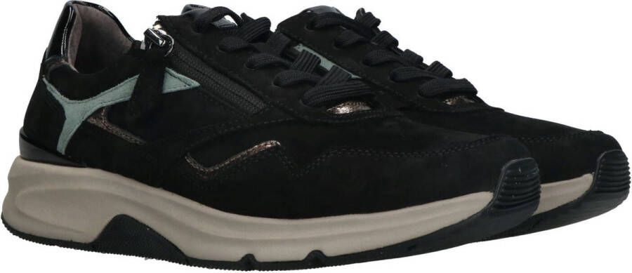 Gabor rollingsoft sensitive 96.896.87 dames rollende wandelsneaker zwart - Foto 7
