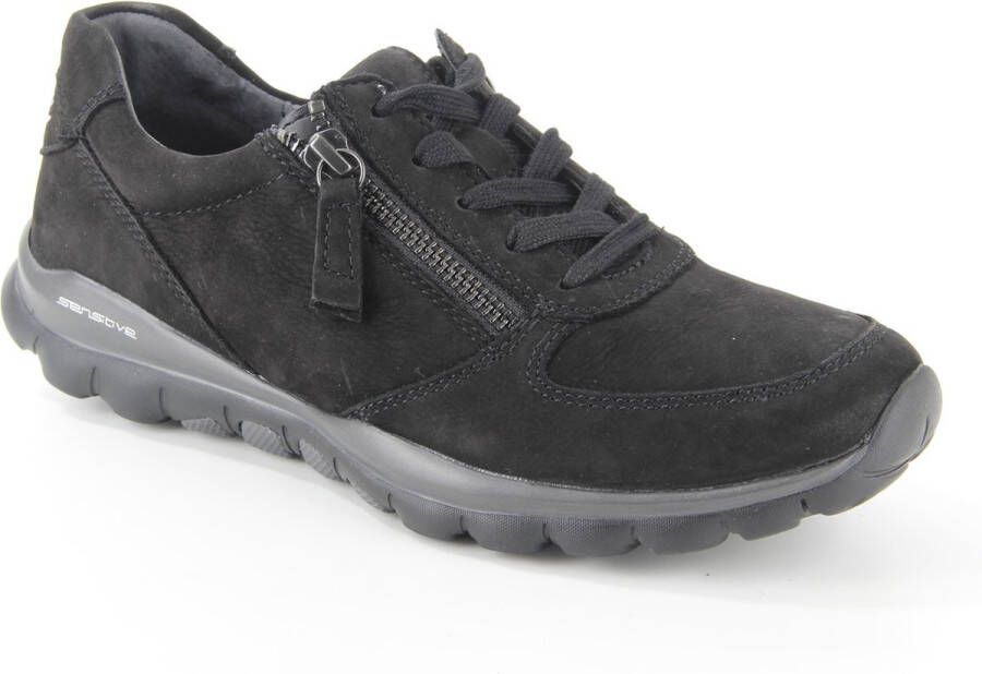 Gabor Rollingsoft Sneakers met sleehak vrijetijdsschoen lage schoen veterschoen met optifit verwisselbare inlegzool - Foto 8