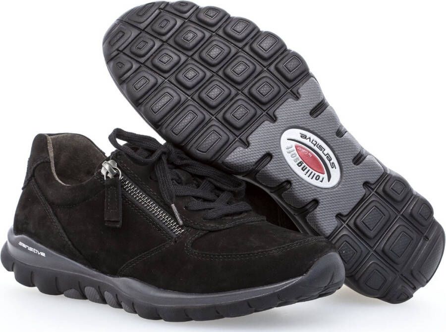 Gabor Rollingsoft Sneakers met sleehak vrijetijdsschoen lage schoen veterschoen met optifit verwisselbare inlegzool - Foto 13