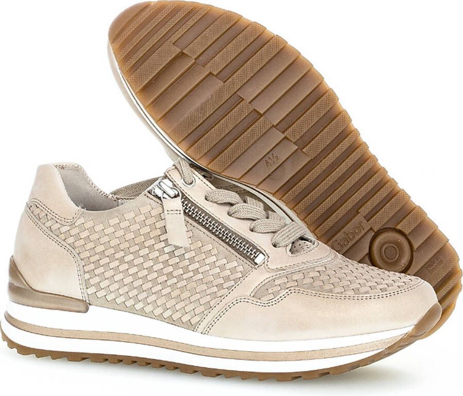 Gabor Sneakers beige Textiel
