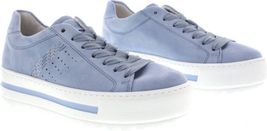 Gabor Sneakers blauw Suede Dames