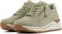 Gabor Sneakers Dames Lage sneakers Damesschoenen Suède 86.587 Groen - Thumbnail 11