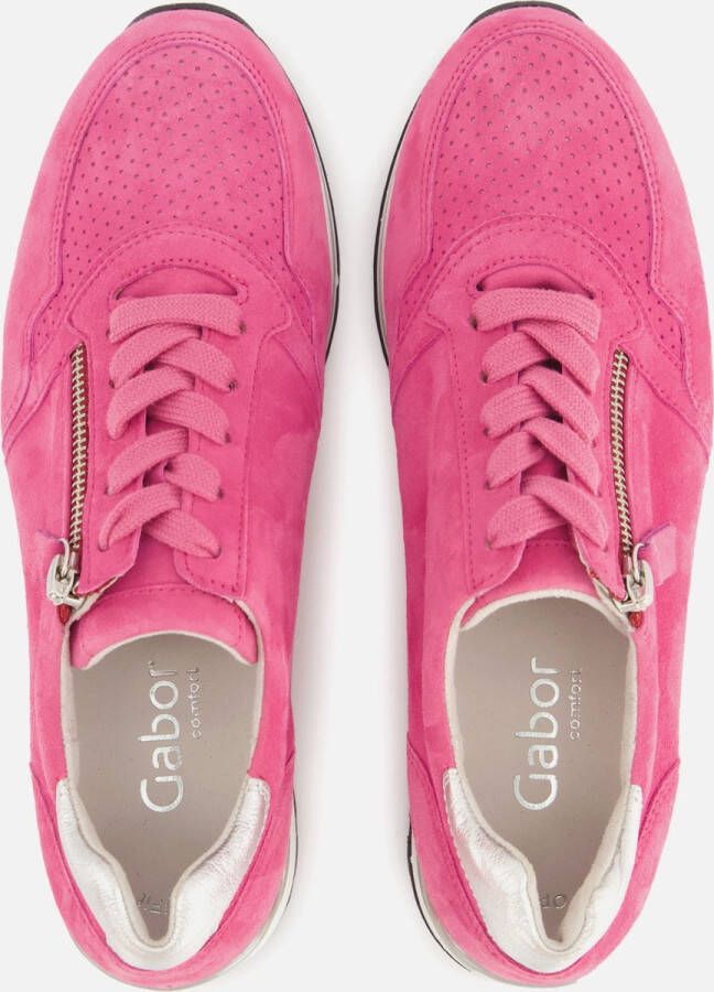 Gabor Sneakers roze Suede Dames