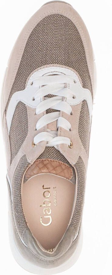 Gabor Sneakers taupe Synthetisch Dames