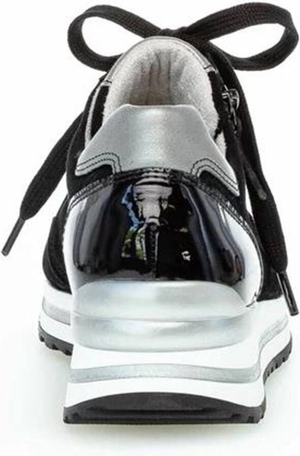 Gabor Sneakers met sleehak Turijn vrijetijdsschoen lage schoen veterschoen met verwisselbaar voetbed h-breedte - Foto 7