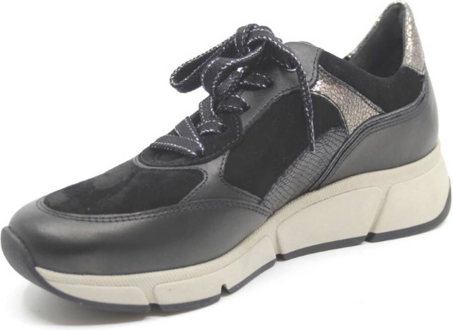 Gabor Sneakers zwart Textiel