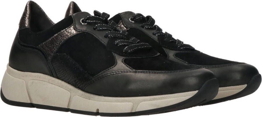 Gabor Sneakers zwart Textiel