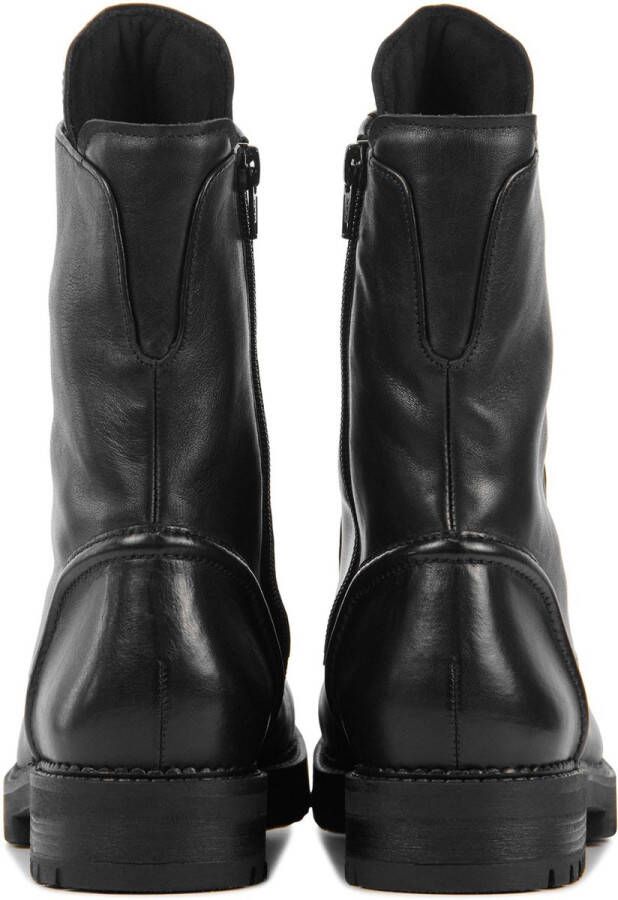 Gabor Veterboots Dames Laarzen Damesschoenen Leer 92.723.57 Zwart