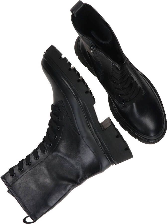 Gabor Veterboots zwart Leer Dames