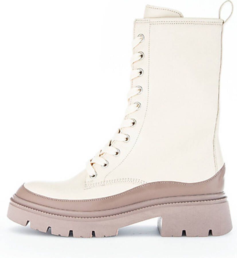 Gabor Veterschoenen Hoog Veterschoenen Hoog gebroken wit