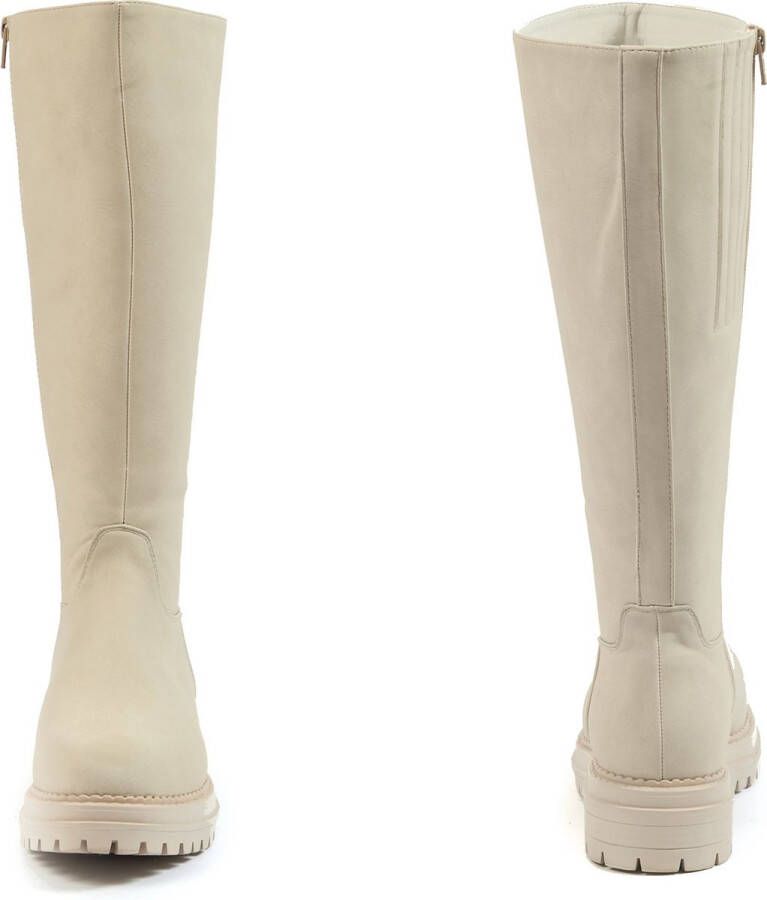 Gabylou Laarzen voor brede kuiten XL Model Emilie Beige