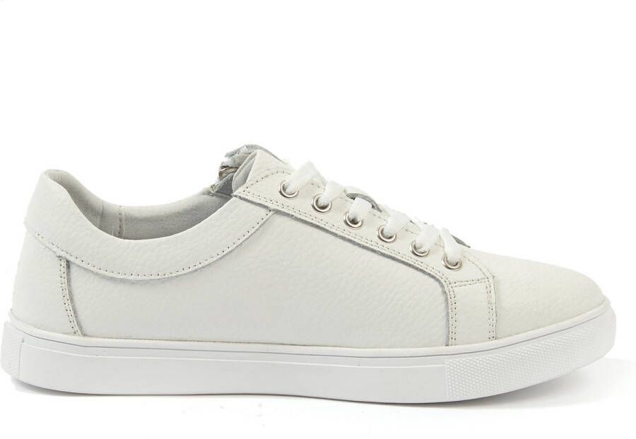 Gabylou Comfort lederen sneakers Grote voeten Gaelle model Silver - Foto 3