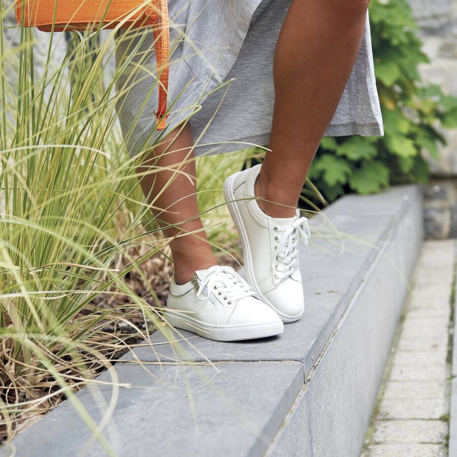Gabylou Comfort lederen sneakers Grote voeten Gaelle model Silver - Foto 5