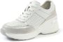 Gabylou Leren comfort sneakers Grote voeten Julie model Beige - Thumbnail 2
