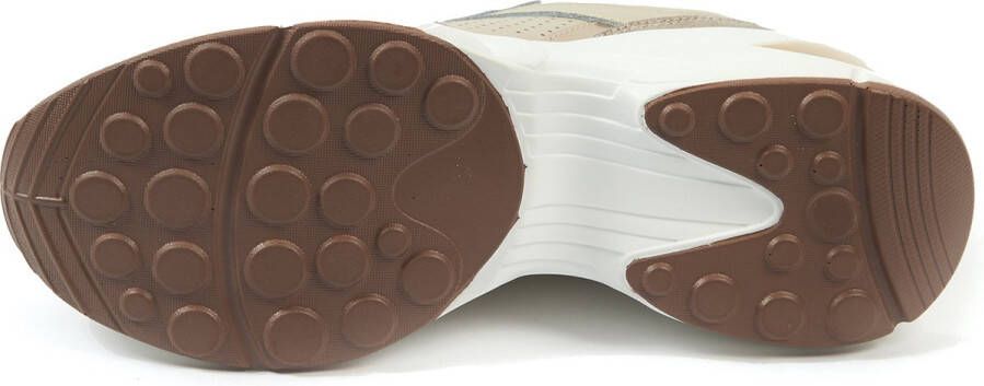 Gabylou Leren comfort sneakers Grote voeten Julie model Beige - Foto 11