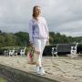 Gabylou Leren comfort sneakers Grote voeten Julie model Beige - Thumbnail 6