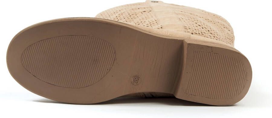 Gabylou XL laarzen voor brede kuiten Model Colette Lt Beige