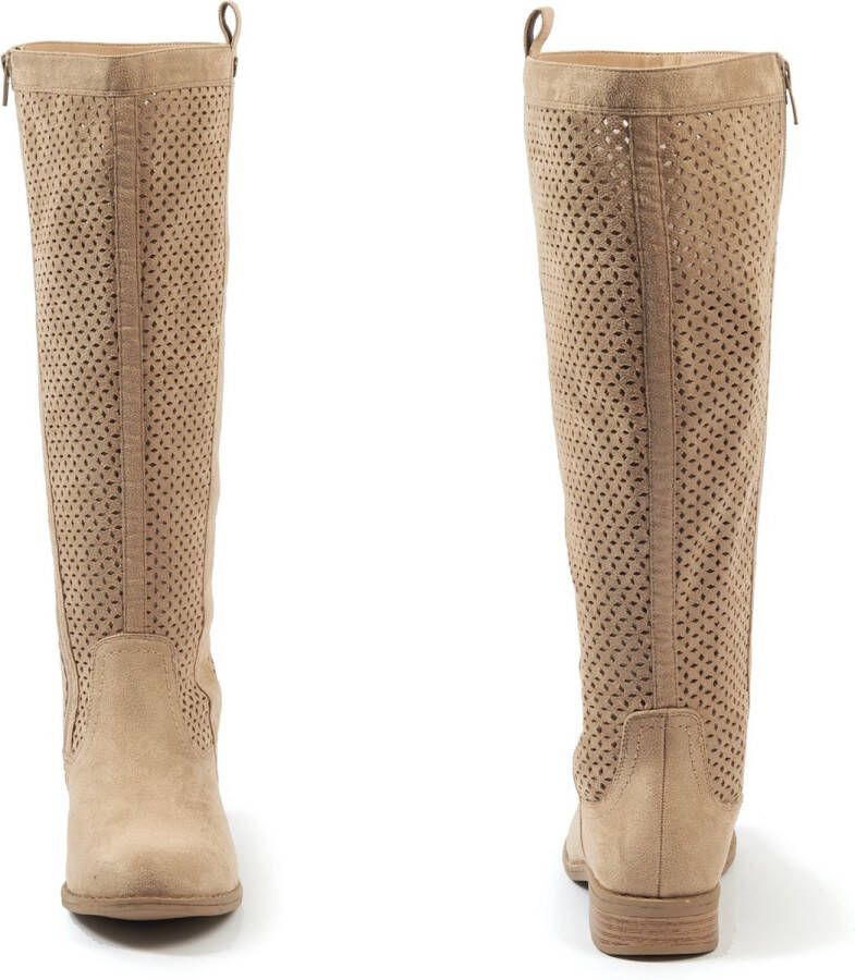 Gabylou XL laarzen voor brede kuiten Model Colette Lt Beige